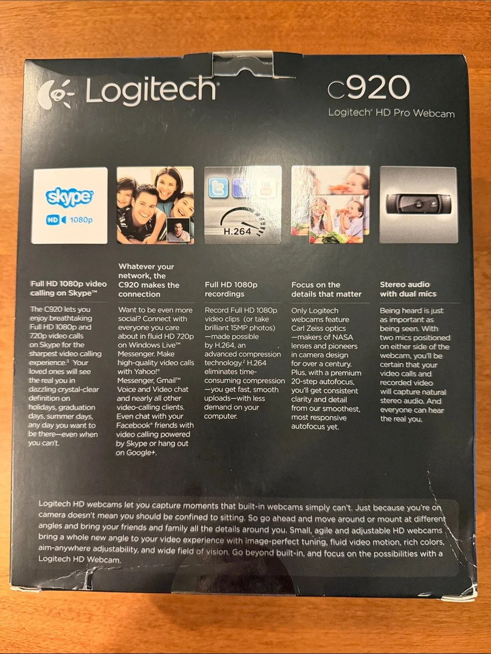 Logitech C920 HD Pro Webcam, New in Box